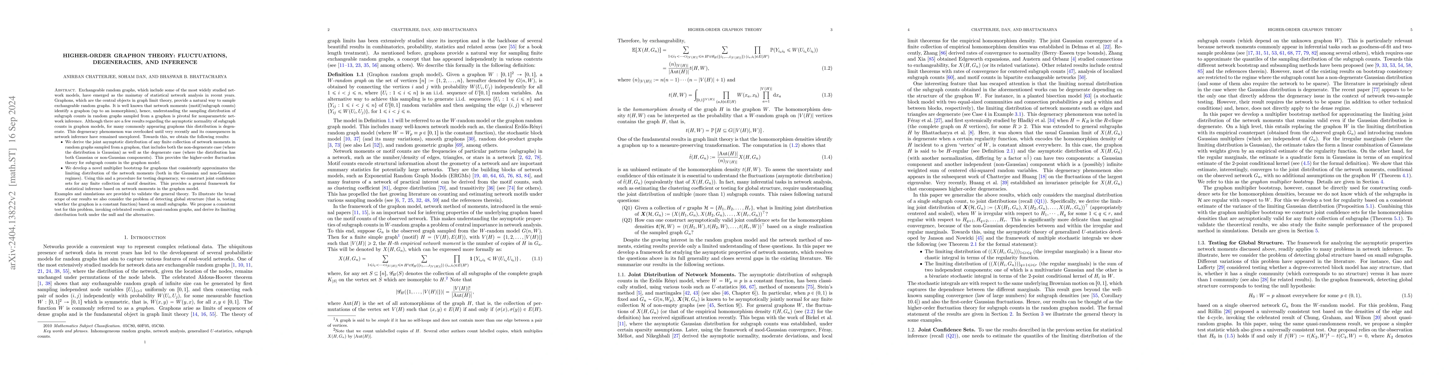 Thumbnail for Higher-Order Graphon Theory: Fluctuations, Degeneracies, and Inference