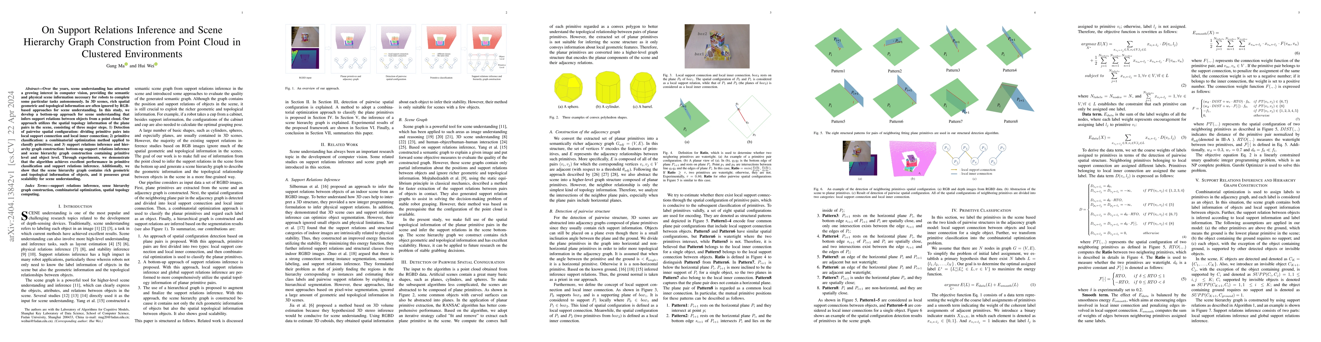 Thumbnail for On Support Relations Inference and Scene Hierarchy Graph Construction
  from Point Cloud in Clustered Environments
