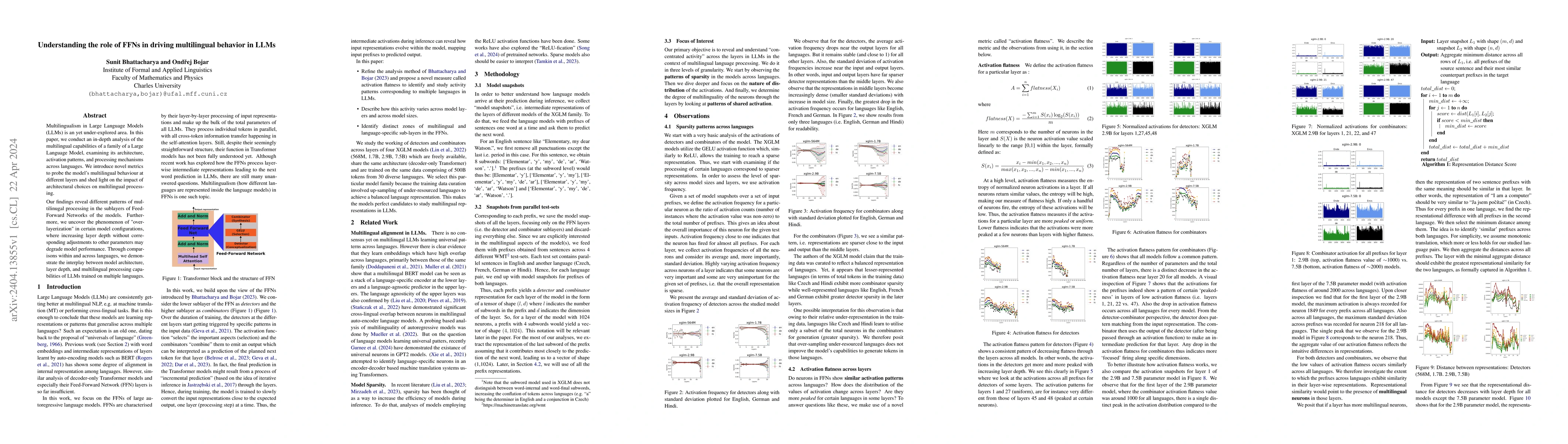 Thumbnail for Understanding the role of FFNs in driving multilingual behaviour in LLMs