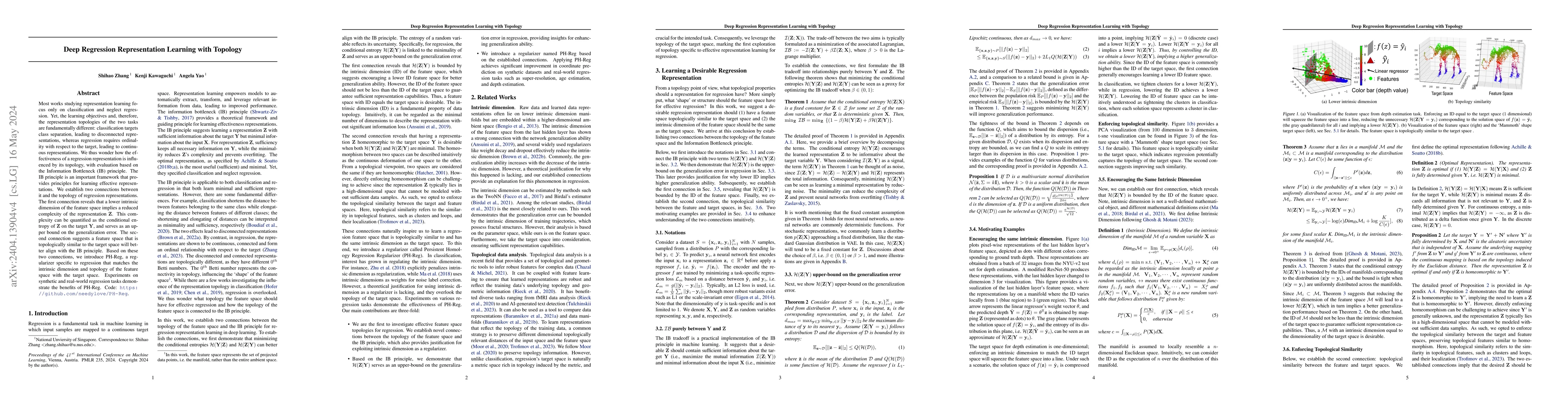 Thumbnail for Deep Regression Representation Learning with Topology