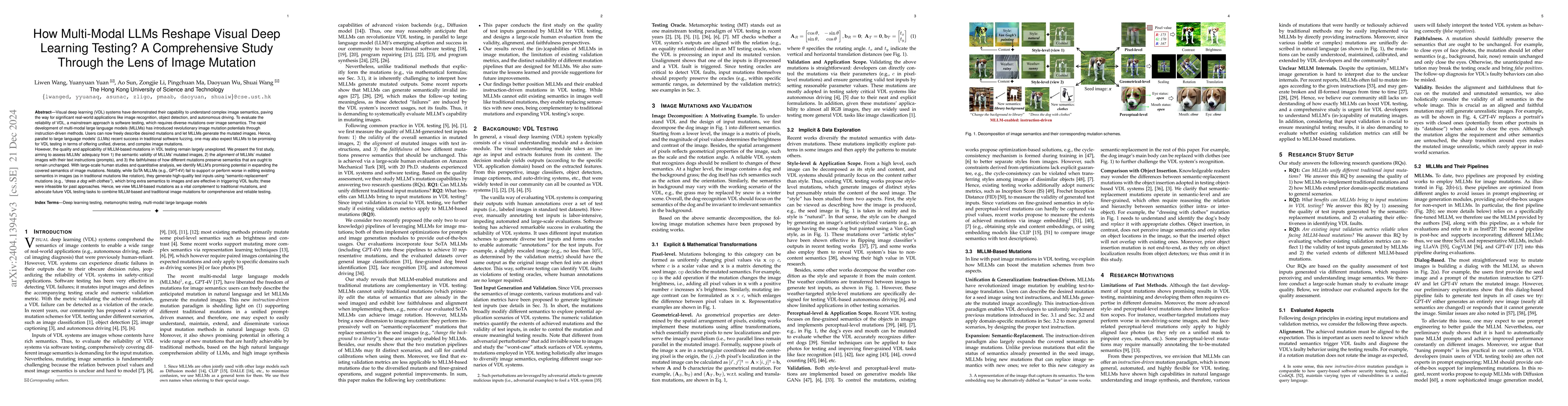 Thumbnail for How do LLMs Support Deep Learning Testing? A Comprehensive Study Through
  the Lens of Image Mutation
