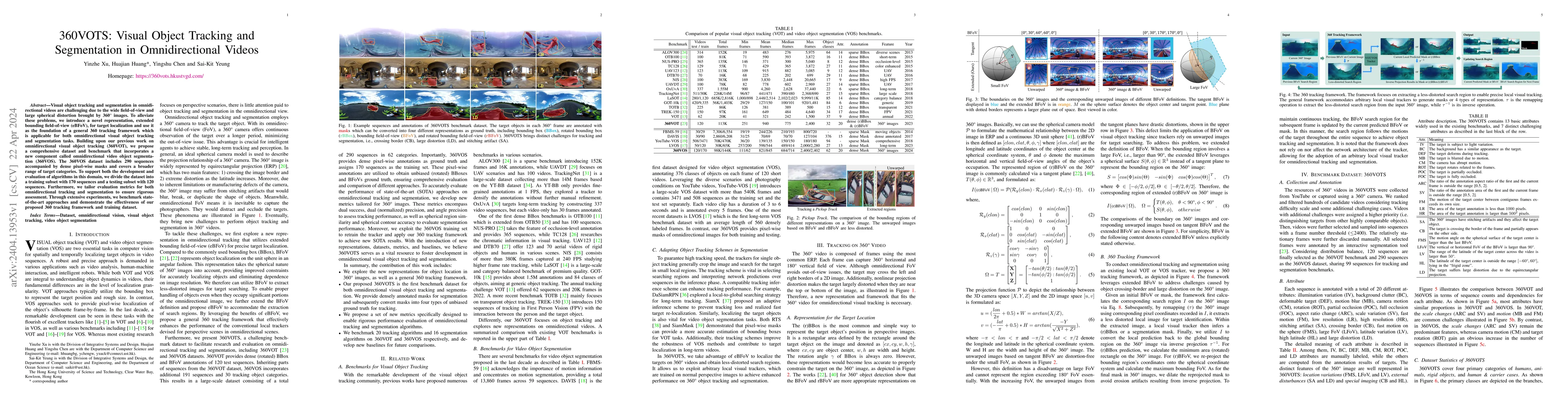 Thumbnail for 360VOTS: Visual Object Tracking and Segmentation in Omnidirectional
  Videos
