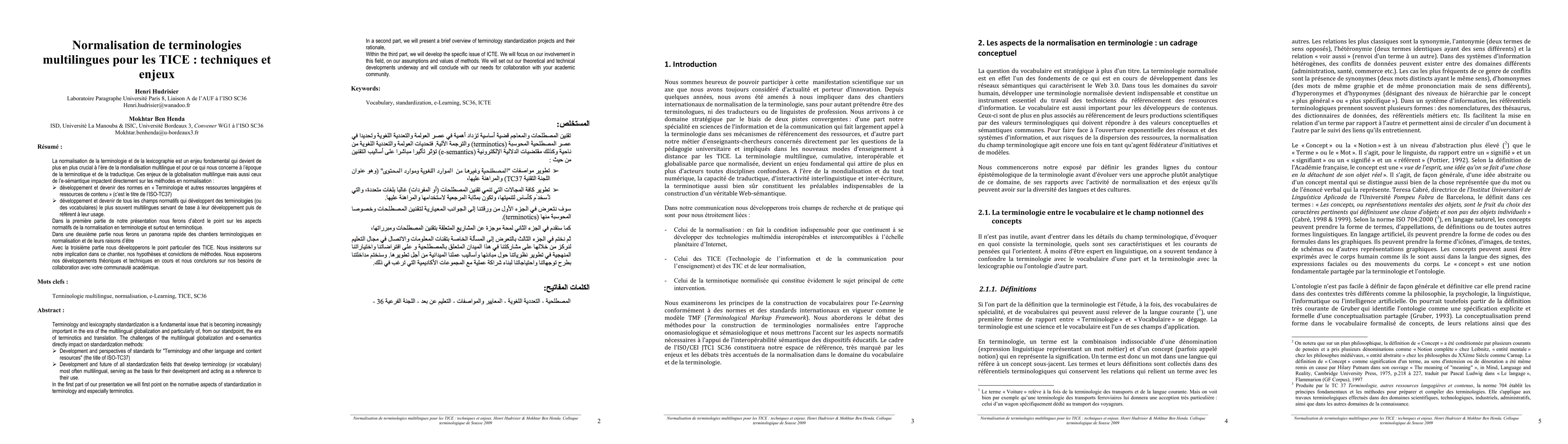 Thumbnail for Normalisation de terminologies multilingues pour les TICE : techniques
  et enjeux