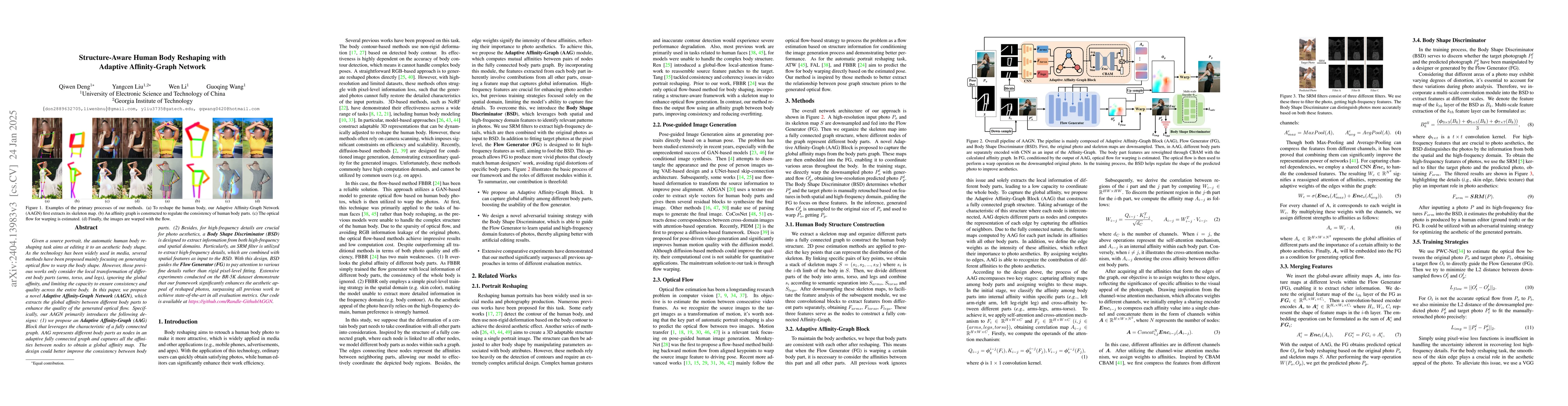 Thumbnail for Structure-Aware Human Body Reshaping with Adaptive Affinity-Graph
  Network