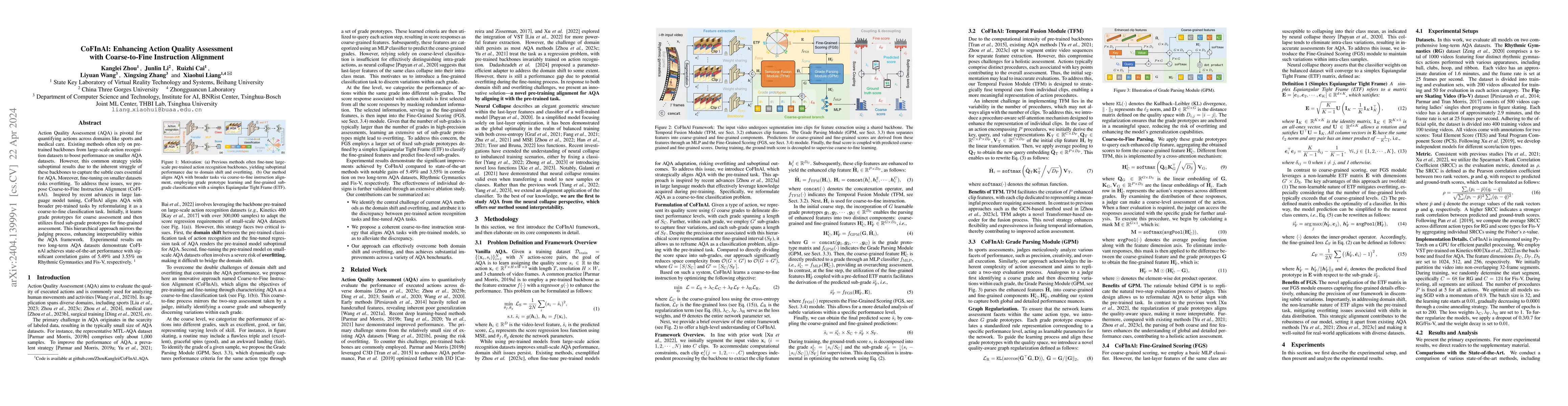 Thumbnail for CoFInAl: Enhancing Action Quality Assessment with Coarse-to-Fine
  Instruction Alignment