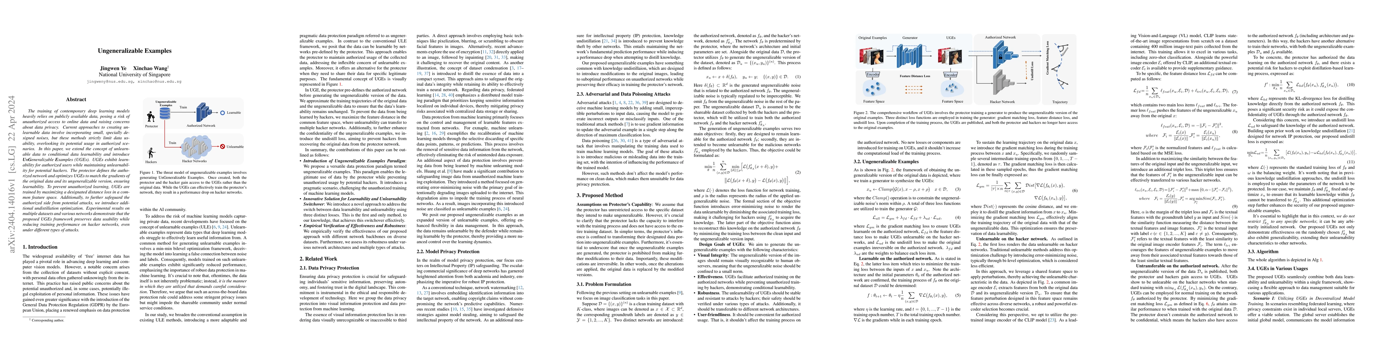 Thumbnail for Ungeneralizable Examples