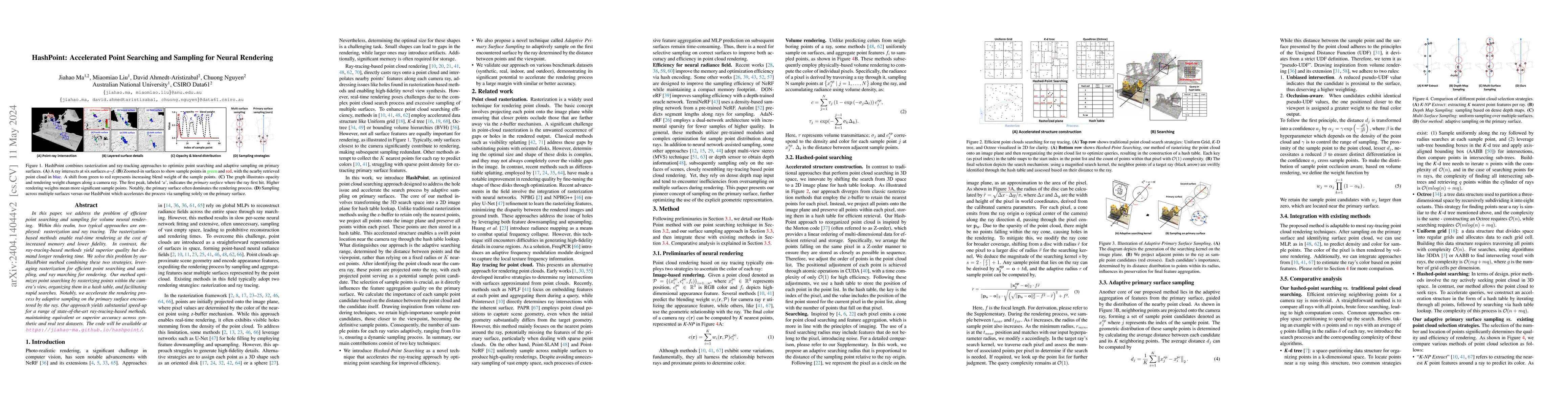 Thumbnail for HashPoint: Accelerated Point Searching and Sampling for Neural Rendering