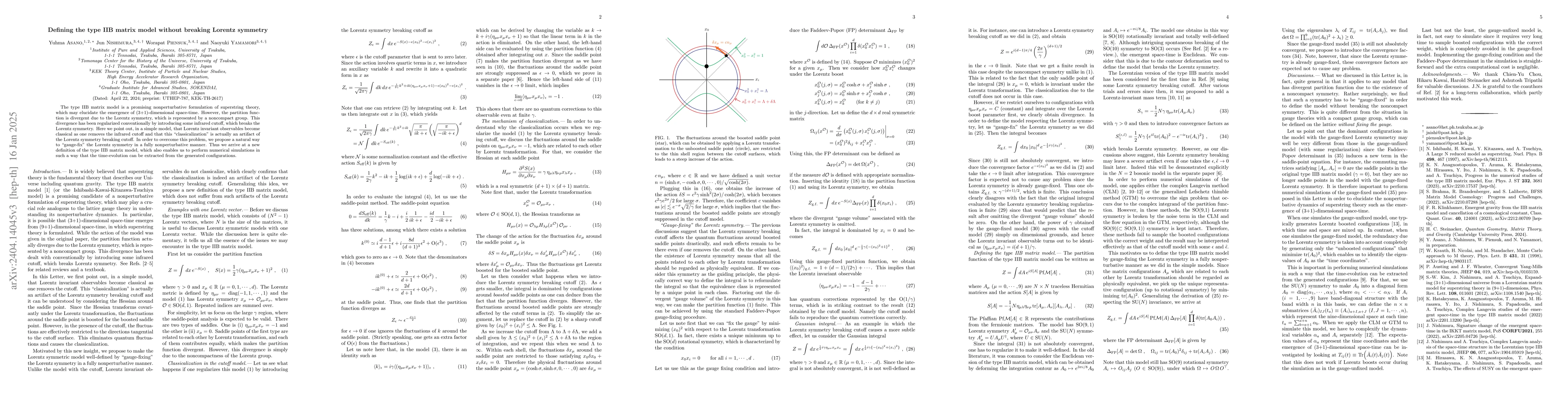 Thumbnail for Defining the type IIB matrix model without breaking Lorentz symmetry