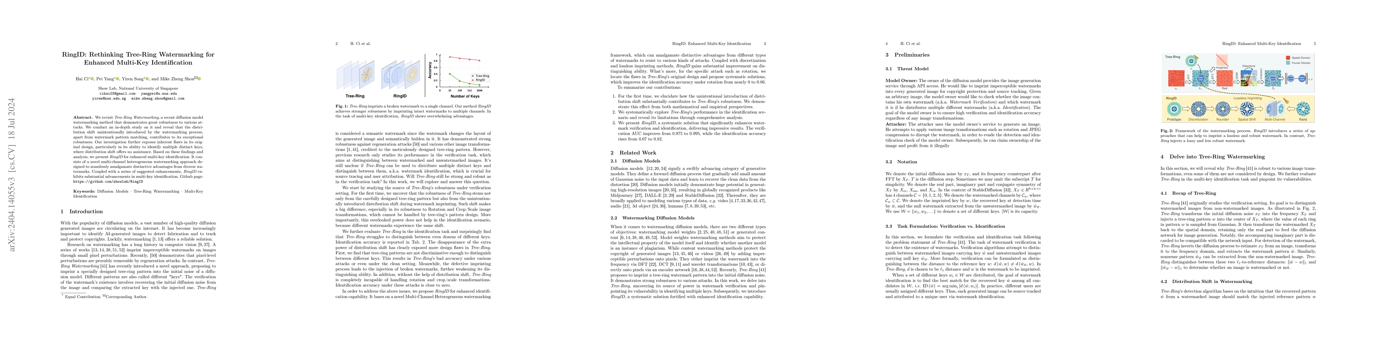Thumbnail for RingID: Rethinking Tree-Ring Watermarking for Enhanced Multi-Key
  Identification