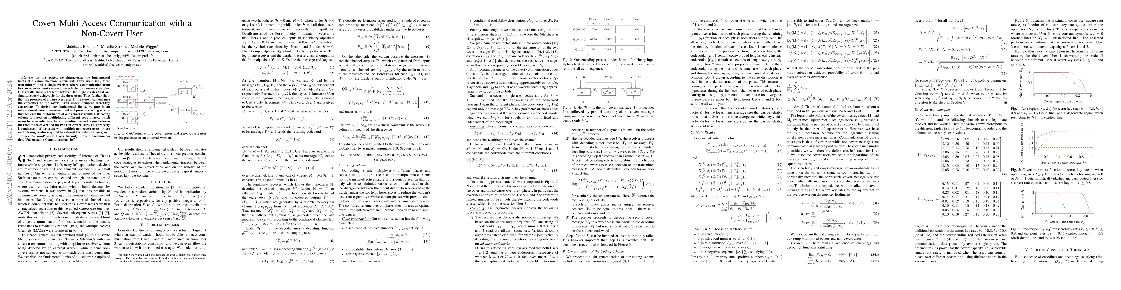 Thumbnail for Covert Multi-Access Communication with a Non-Covert User