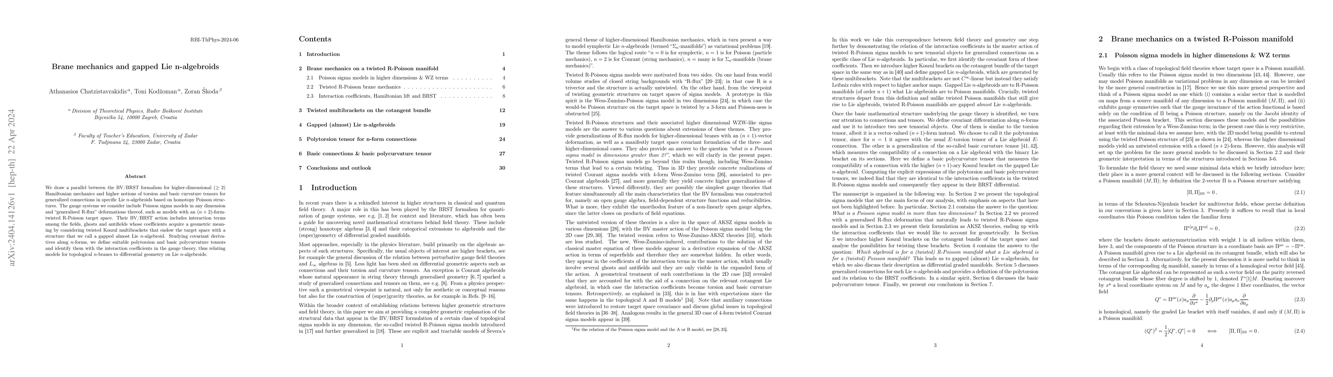 Thumbnail for Brane mechanics and gapped Lie n-algebroids
