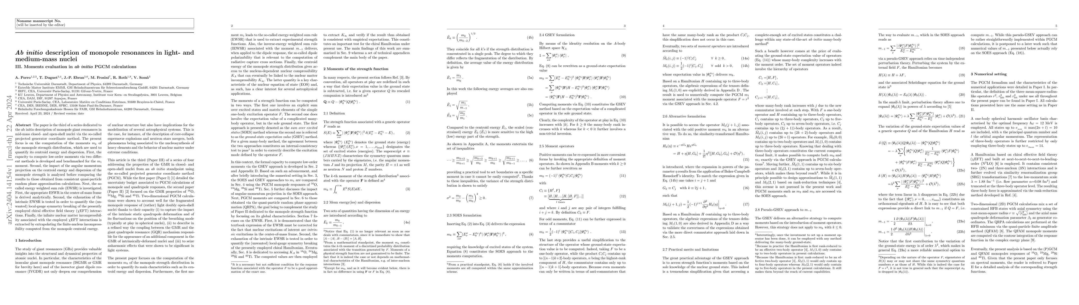 Thumbnail for Ab initio description of monopole resonances in light- and medium-mass
  nuclei: III. Moments evaluation in ab initio PGCM calculations