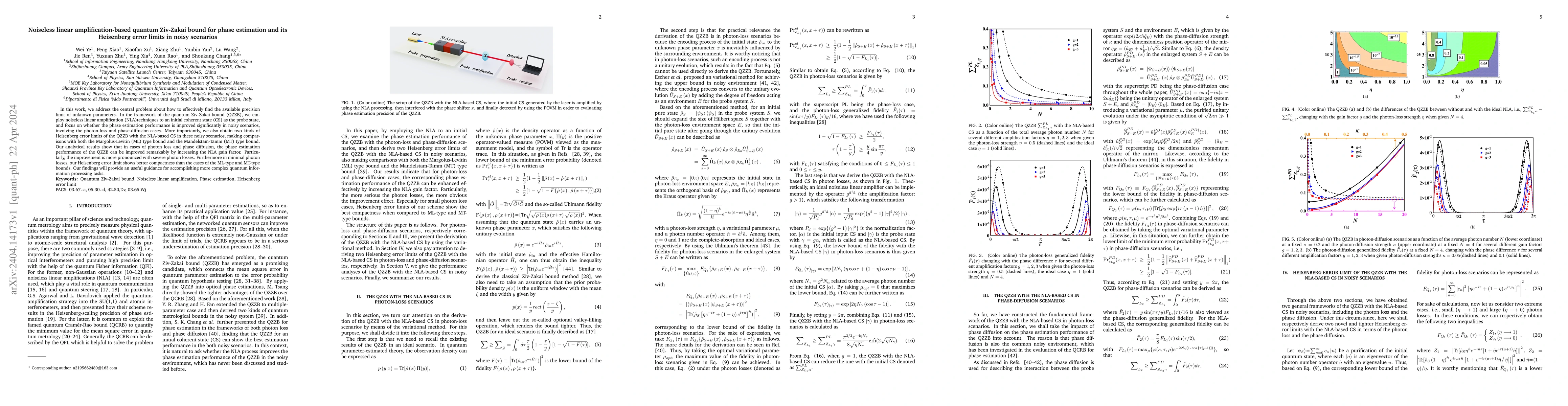 Thumbnail for Noiseless linear amplification-based quantum Ziv-Zakai bound for phase
  estimation and its Heisenberg error limits in noisy scenarios