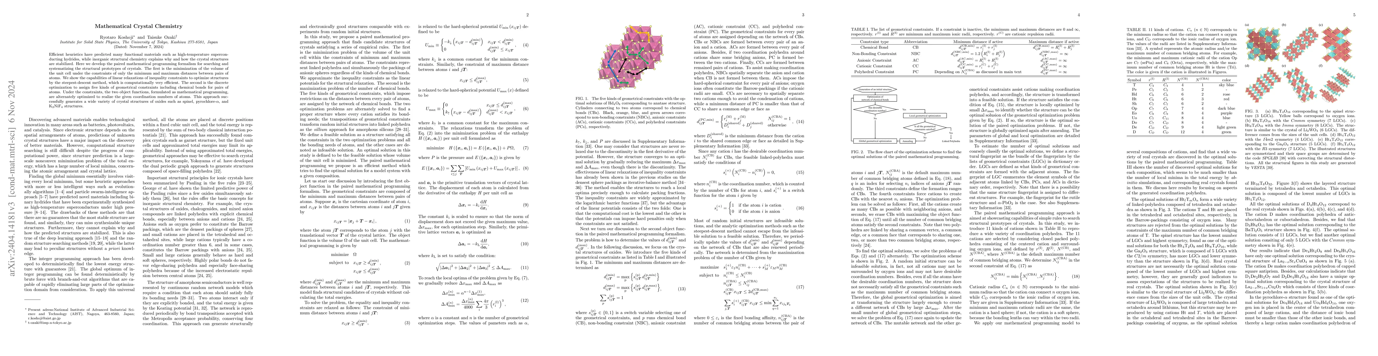 Thumbnail for Mathematical Crystal Chemistry