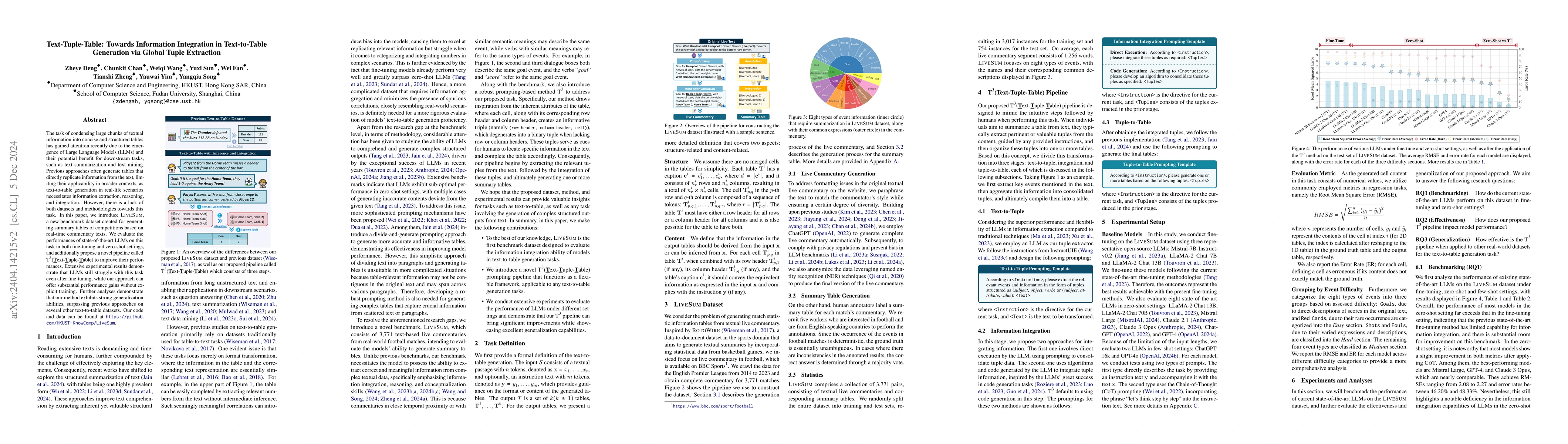 Thumbnail for Text-Tuple-Table: Towards Information Integration in Text-to-Table
  Generation via Global Tuple Extraction