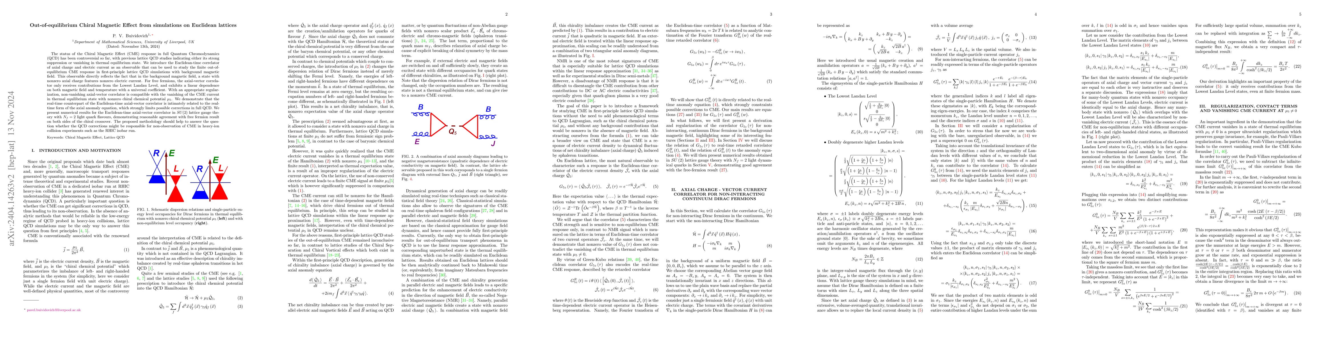 Thumbnail for Out-of-equilibrium Chiral Magnetic Effect from simulations on Euclidean
  lattices