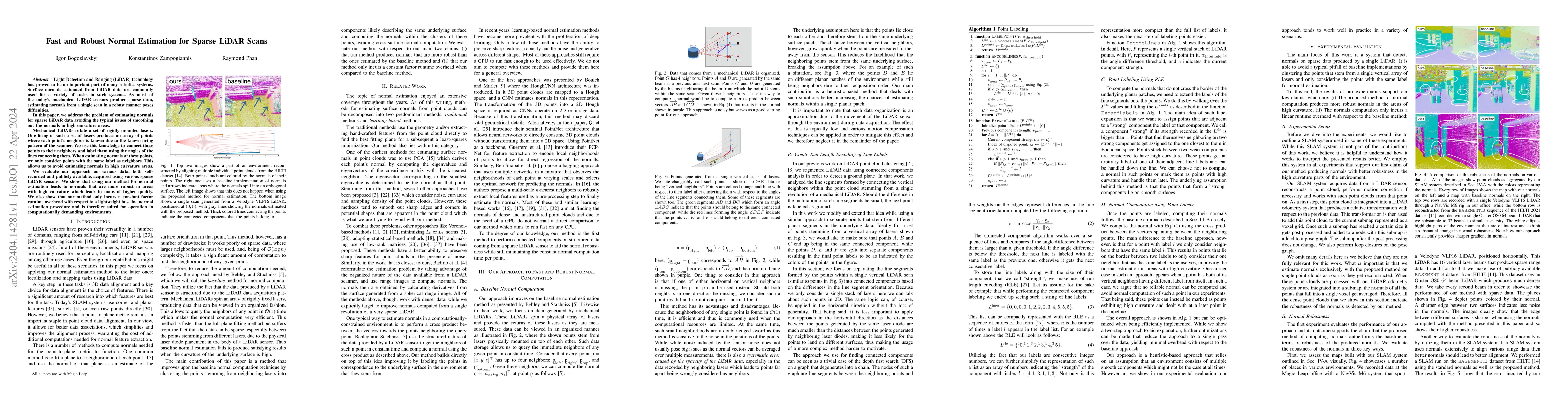 Thumbnail for Fast and Robust Normal Estimation for Sparse LiDAR Scans