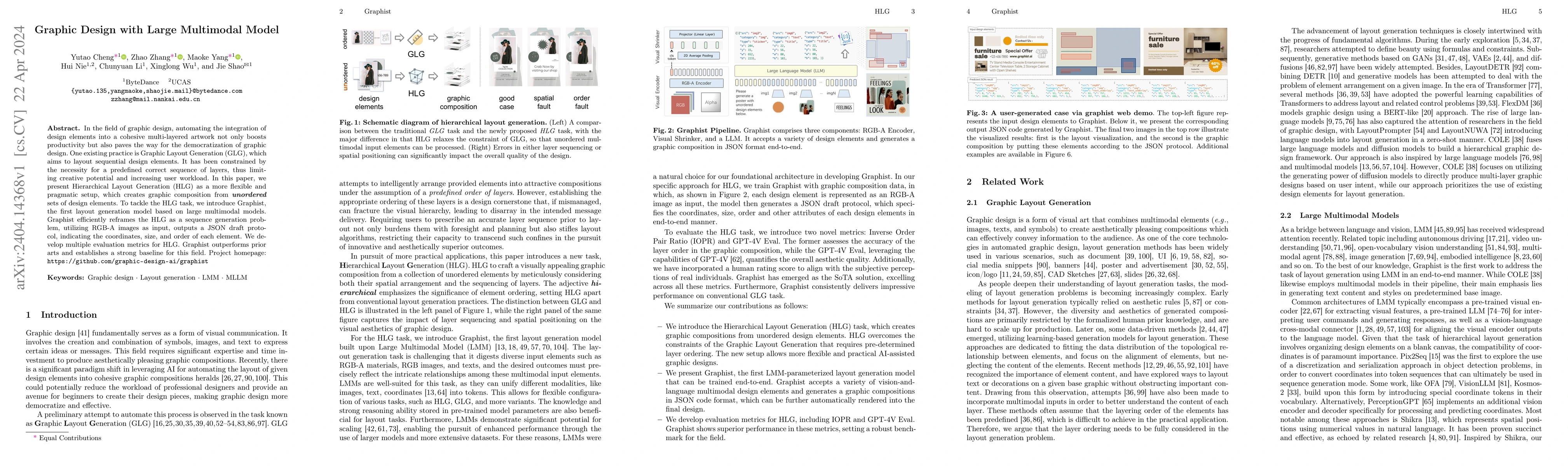 Thumbnail for Graphic Design with Large Multimodal Model