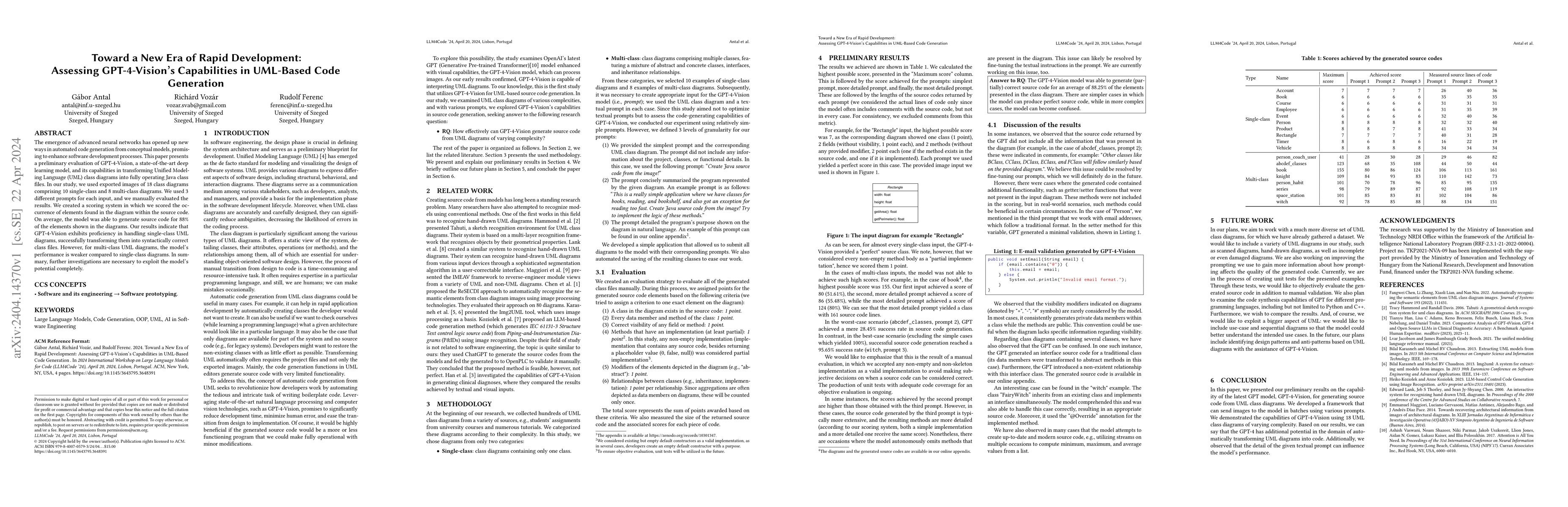 Thumbnail for Assessing GPT-4-Vision's Capabilities in UML-Based Code Generation