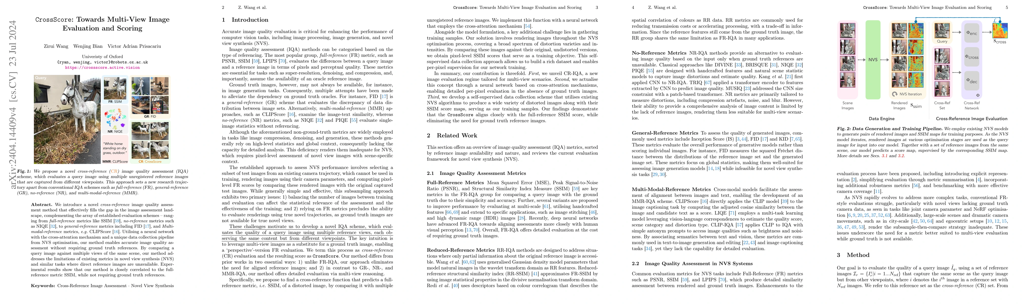 Thumbnail for CrossScore: Towards Multi-View Image Evaluation and Scoring