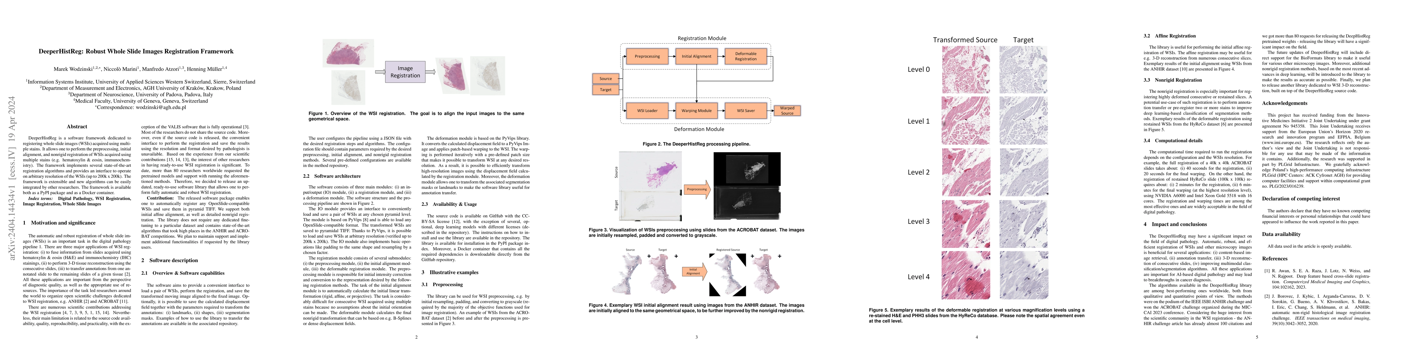 Thumbnail for DeeperHistReg: Robust Whole Slide Images Registration Framework