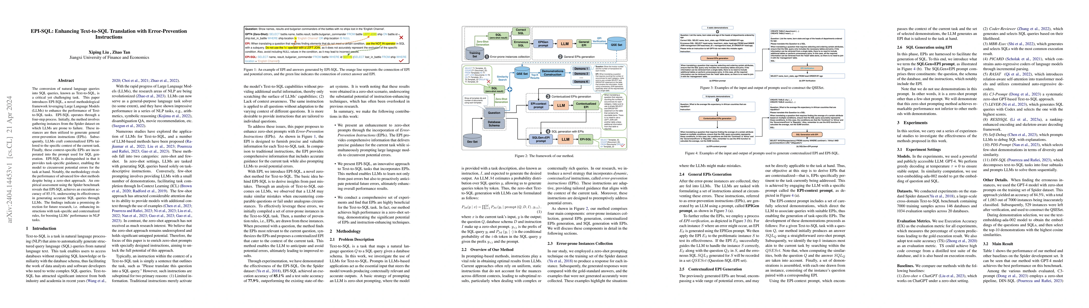 Thumbnail for EPI-SQL: Enhancing Text-to-SQL Translation with Error-Prevention
  Instructions