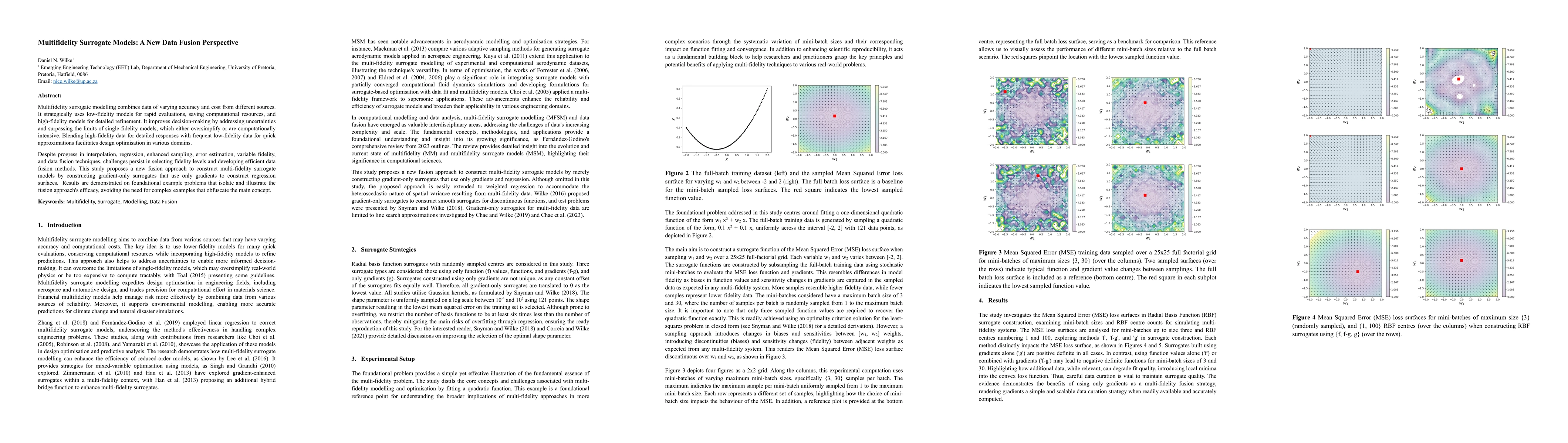 Thumbnail for Multifidelity Surrogate Models: A New Data Fusion Perspective