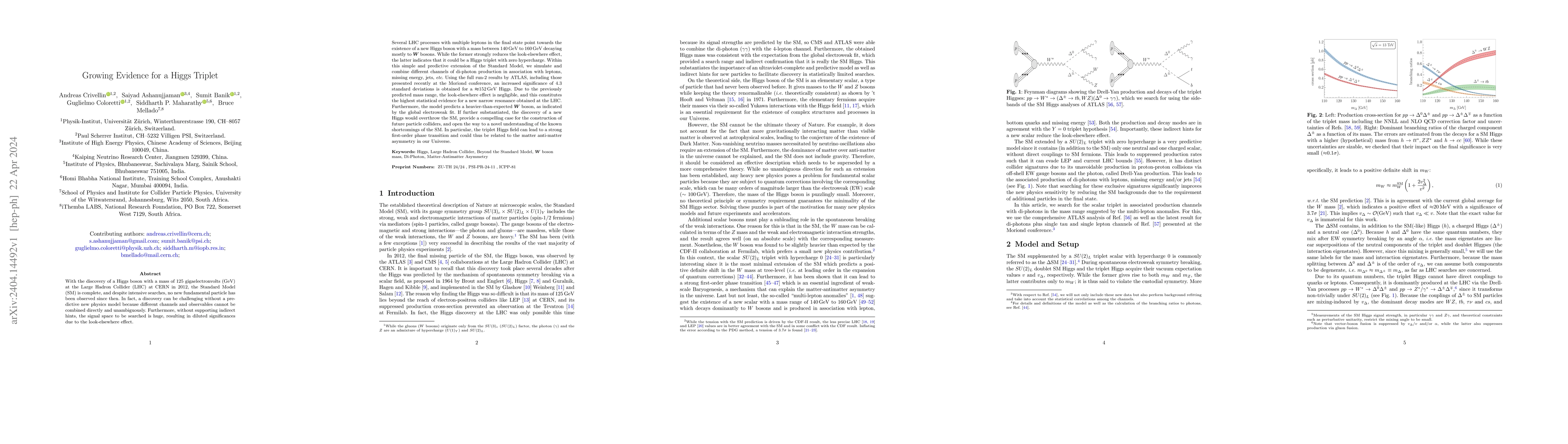 Thumbnail for Growing Evidence for a Higgs Triplet