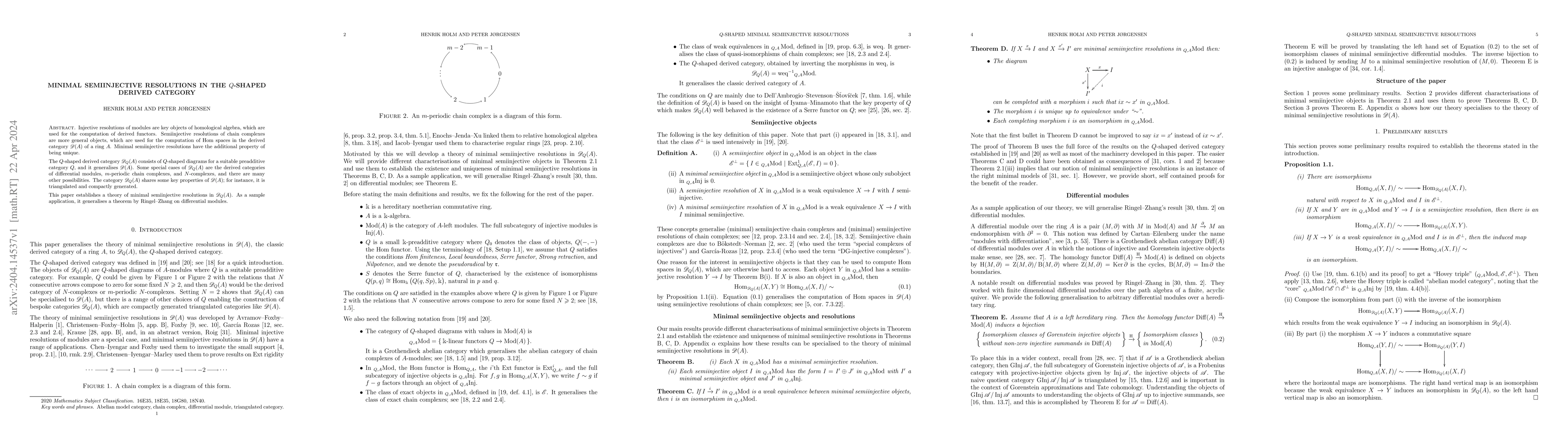 Thumbnail for Minimal semiinjective resolutions in the $Q$-shaped derived category
