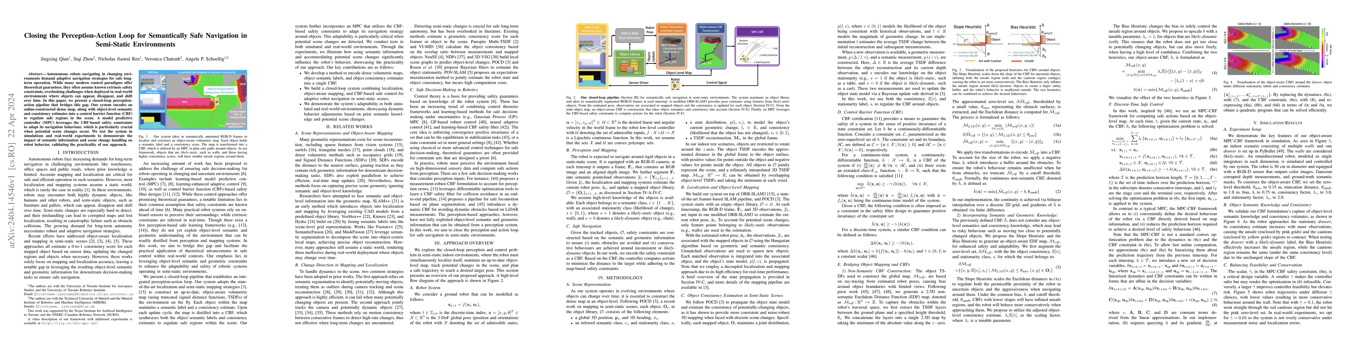 Thumbnail for Closing the Perception-Action Loop for Semantically Safe Navigation in
  Semi-Static Environments
