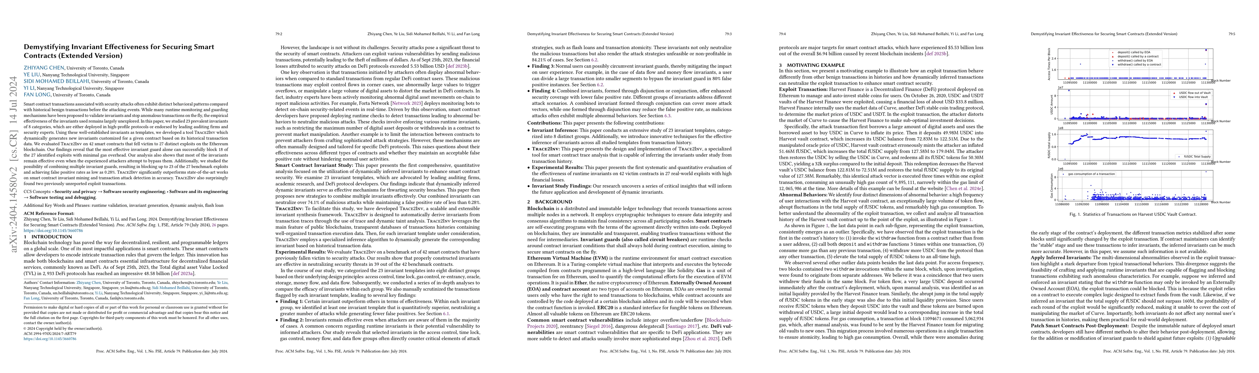 Thumbnail for Demystifying Invariant Effectiveness for Securing Smart Contracts