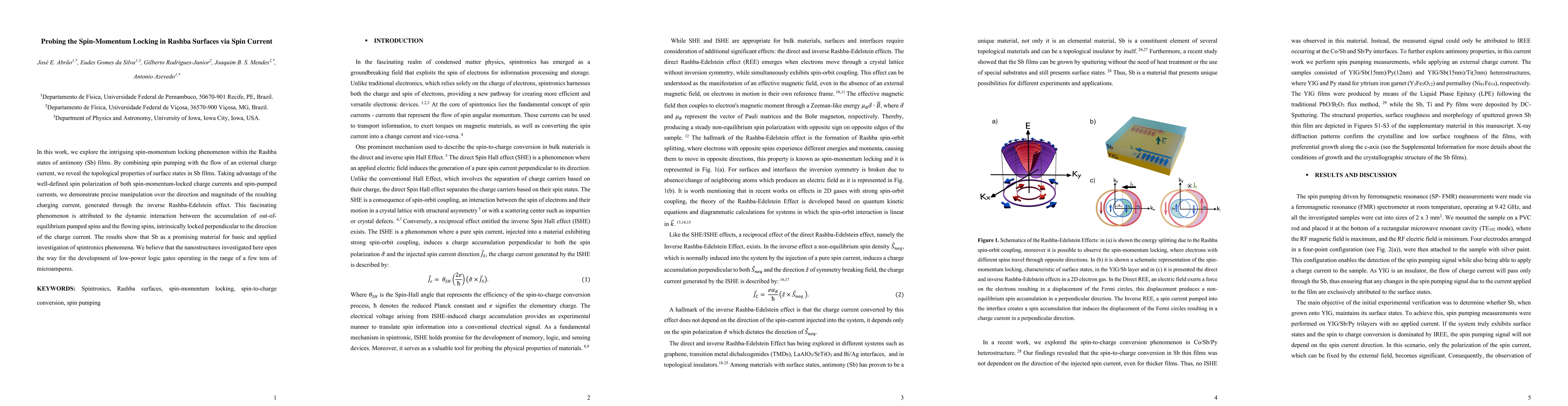Thumbnail for Probing the Spin-Momentum Locking in Rashba Surfaces via Spin Current