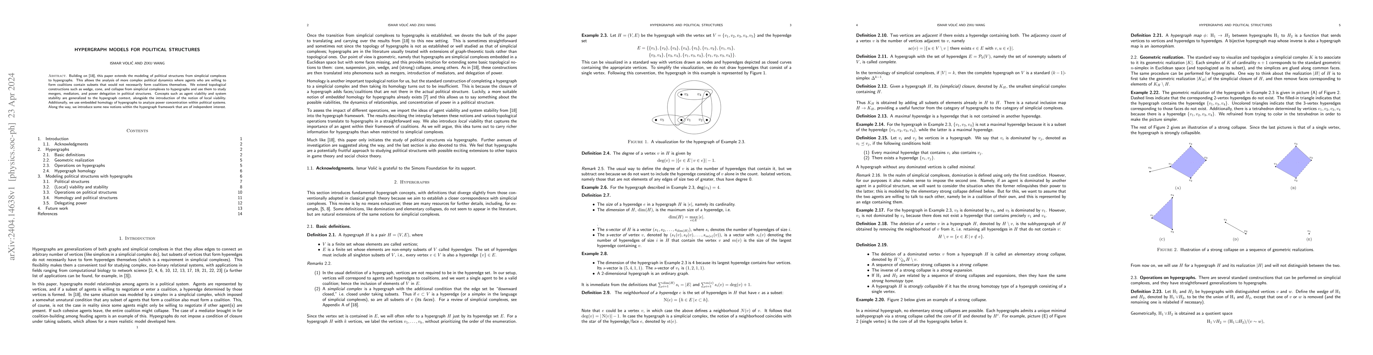 Thumbnail for Hypergraphs and political structures