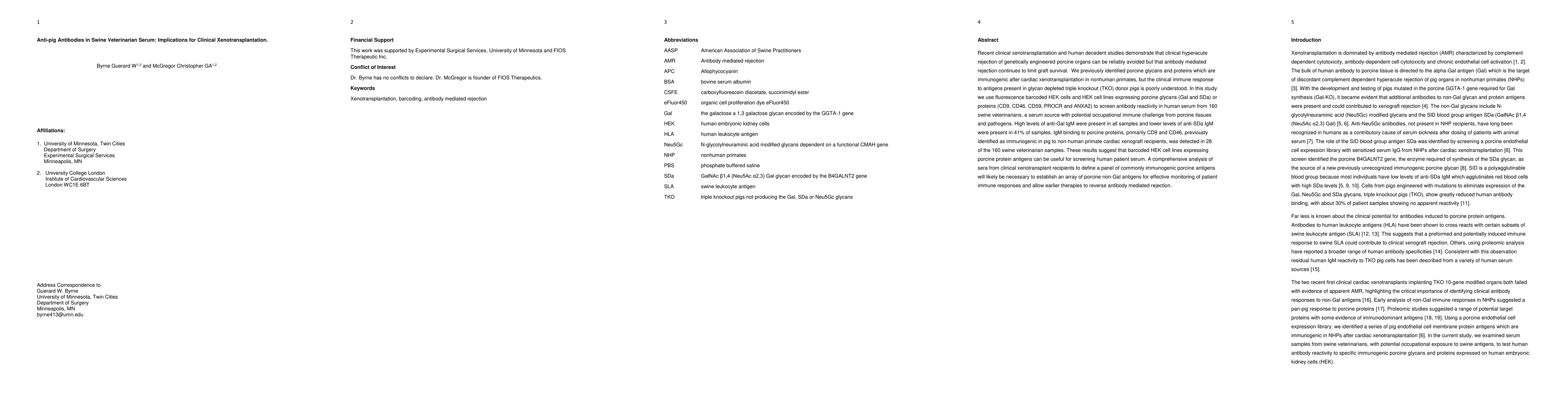 Thumbnail for Anti-pig Antibodies in Swine Veterinarian Serum: Implications for
  Clinical Xenotransplantation