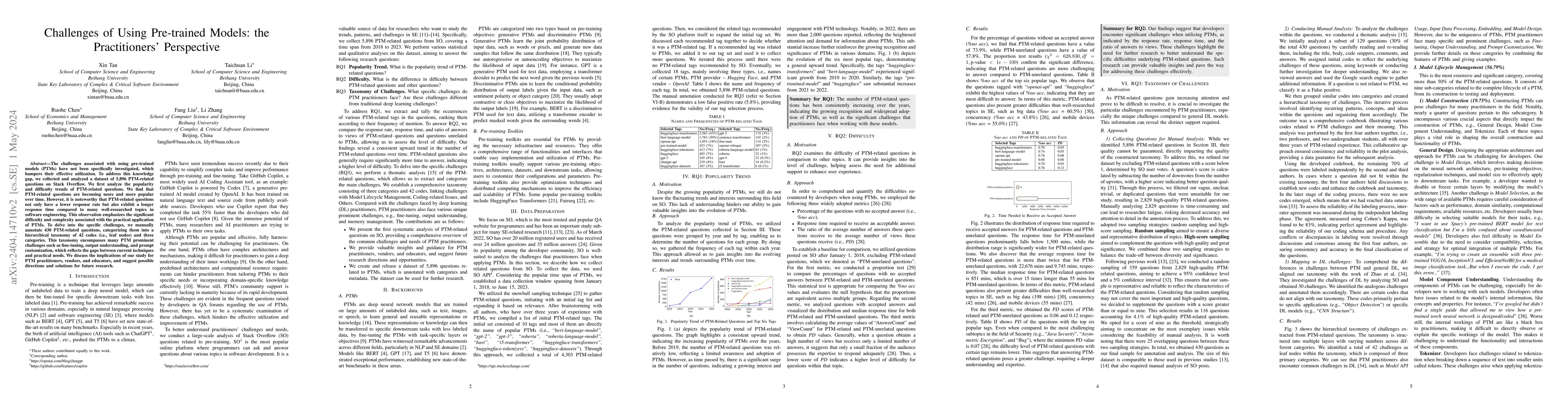 Thumbnail for Challenges of Using Pre-trained Models: the Practitioners' Perspective