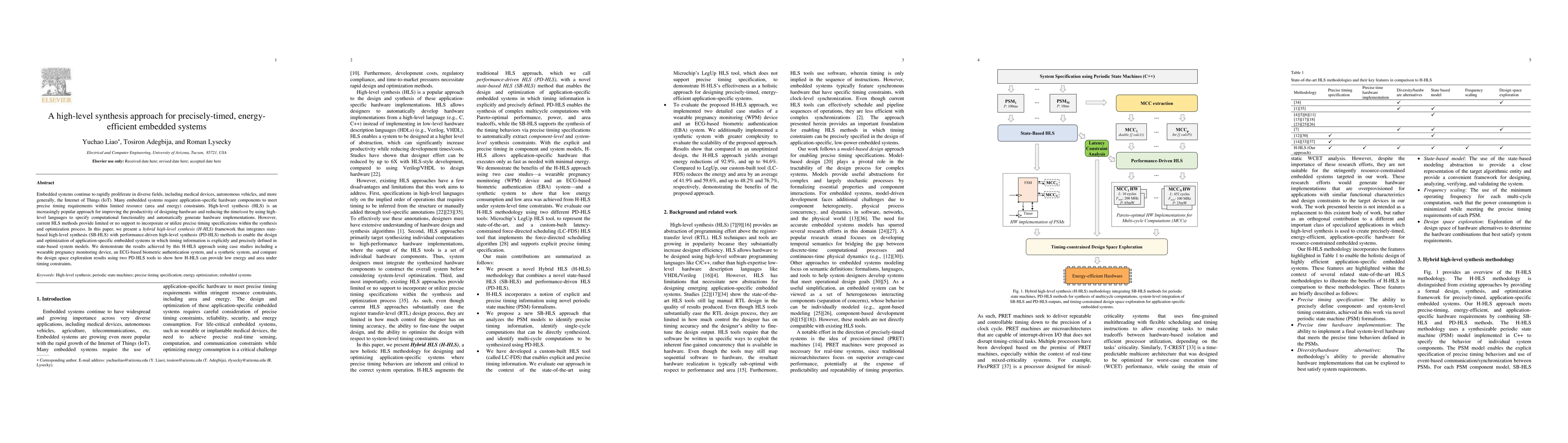 Thumbnail for A high-level synthesis approach for precisely-timed, energy-efficient
  embedded systems