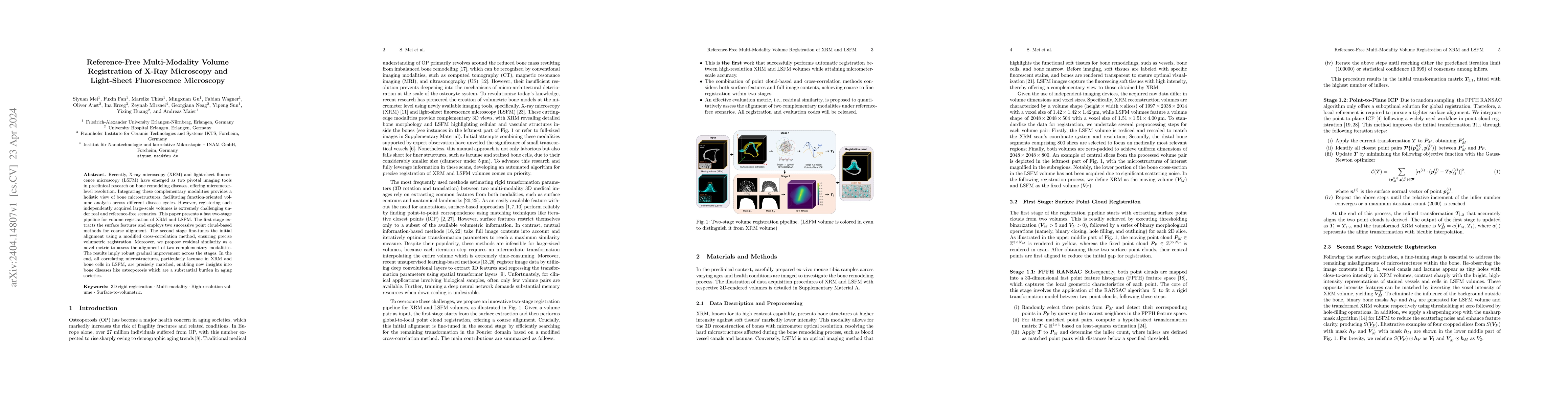 Thumbnail for Reference-Free Multi-Modality Volume Registration of X-Ray Microscopy
  and Light-Sheet Fluorescence Microscopy