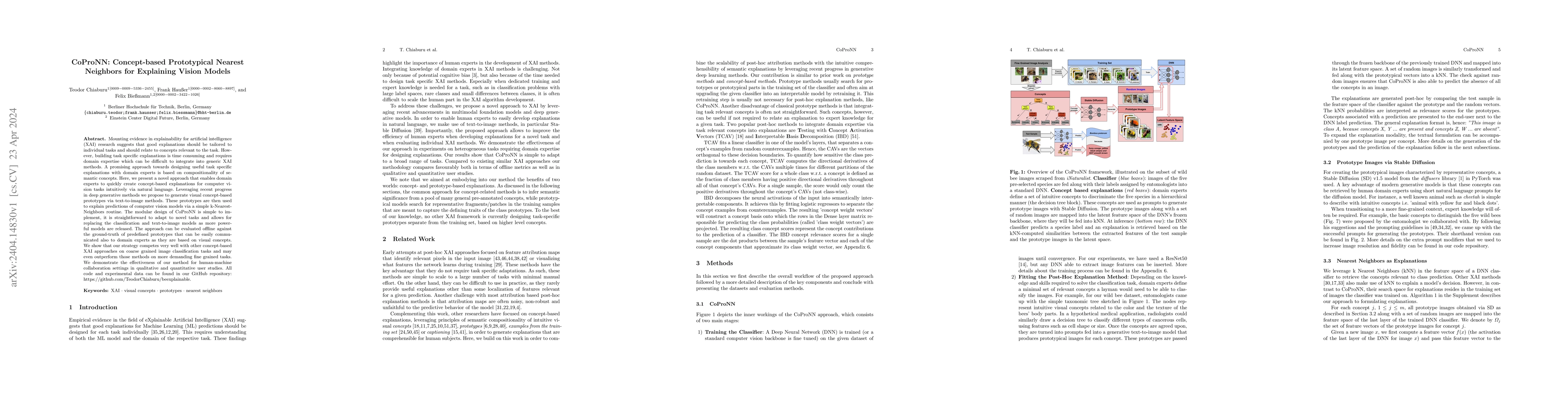 Thumbnail for CoProNN: Concept-based Prototypical Nearest Neighbors for Explaining
  Vision Models
