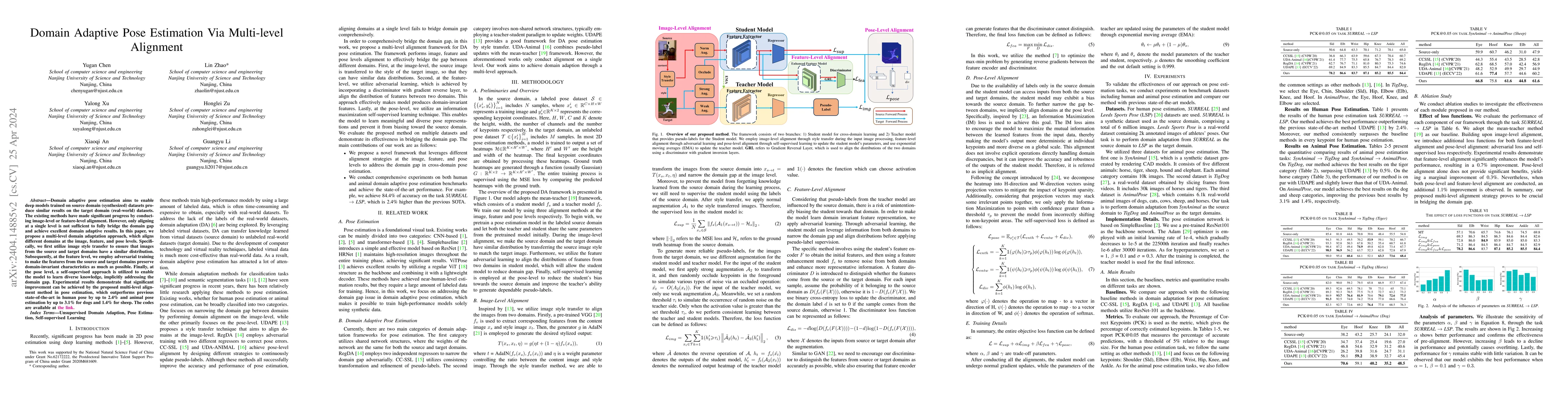 Thumbnail for Domain adaptive pose estimation via multi-level alignment