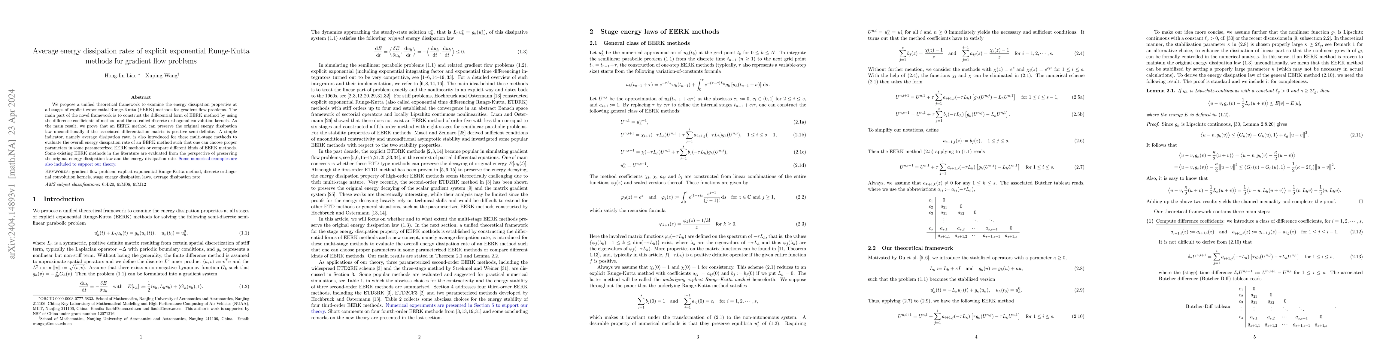 Thumbnail for Average energy dissipation rates of explicit exponential Runge-Kutta
  methods for gradient flow problems