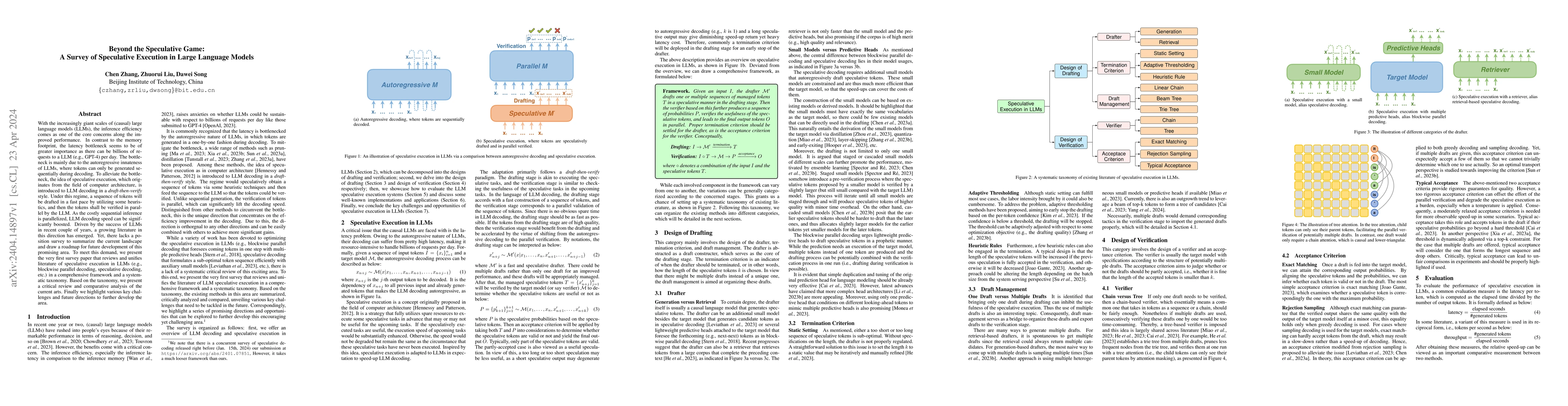 Thumbnail for Beyond the Speculative Game: A Survey of Speculative Execution in Large
  Language Models