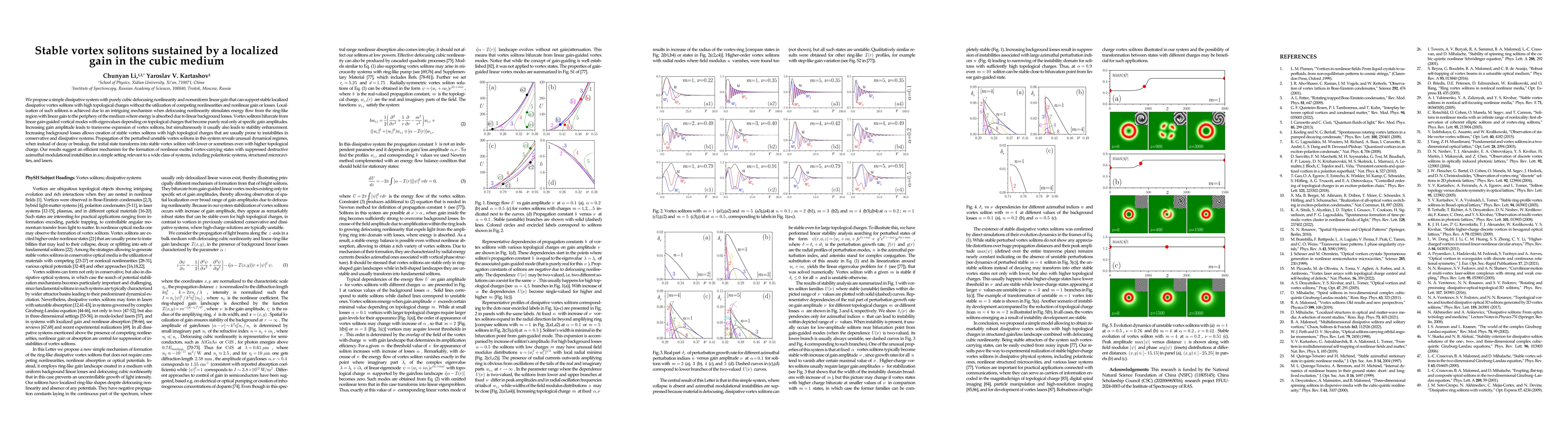 Thumbnail for Stable vortex solitons sustained by a localized gain in the cubic medium