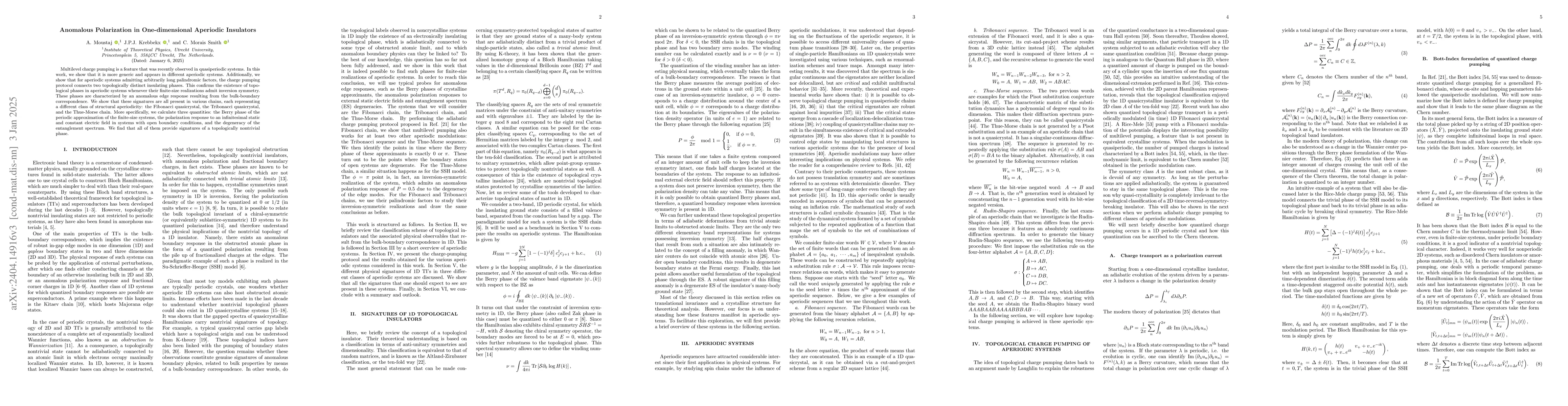 Thumbnail for Anomalous Polarization in One-dimensional Aperiodic Insulators