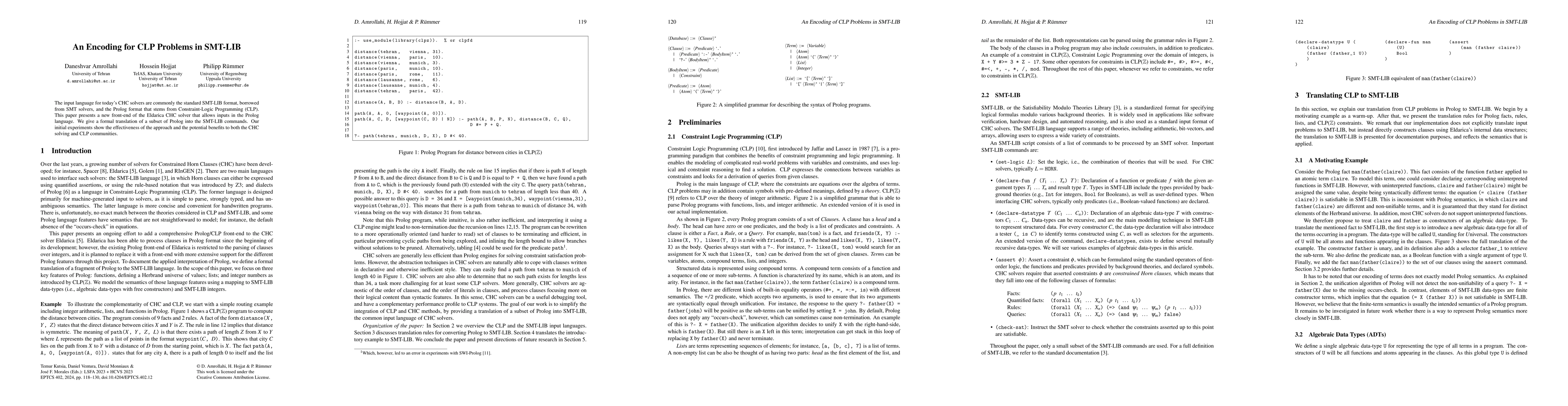 Thumbnail for An Encoding for CLP Problems in SMT-LIB