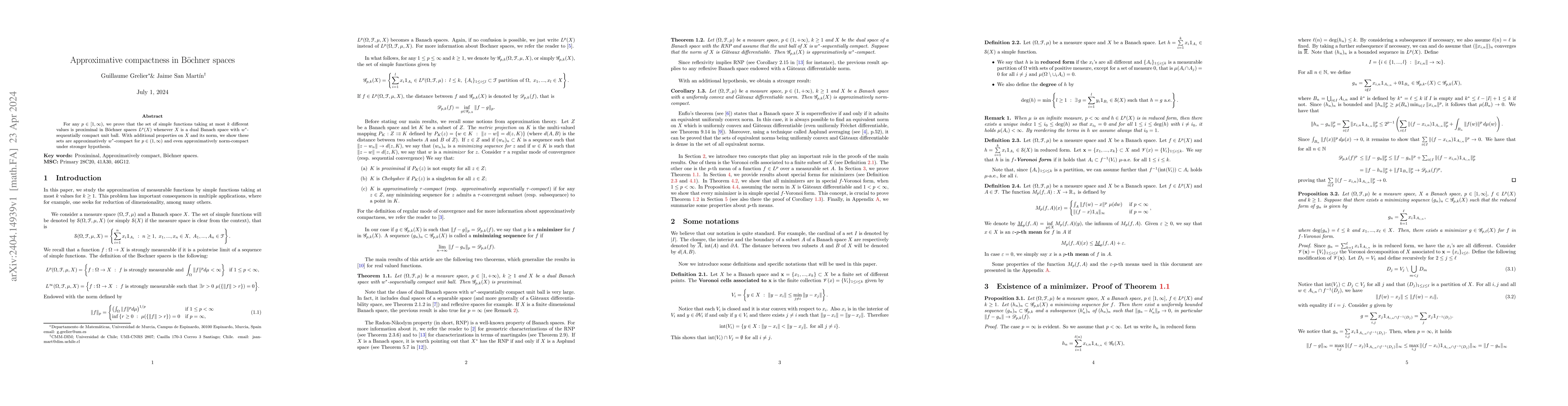 Thumbnail for Approximative compactness in B\"ochner spaces