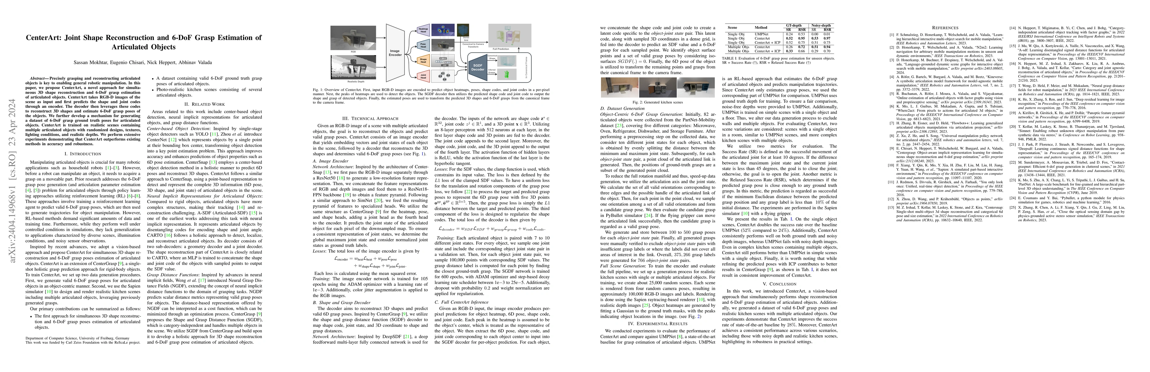 Thumbnail for CenterArt: Joint Shape Reconstruction and 6-DoF Grasp Estimation of
  Articulated Objects