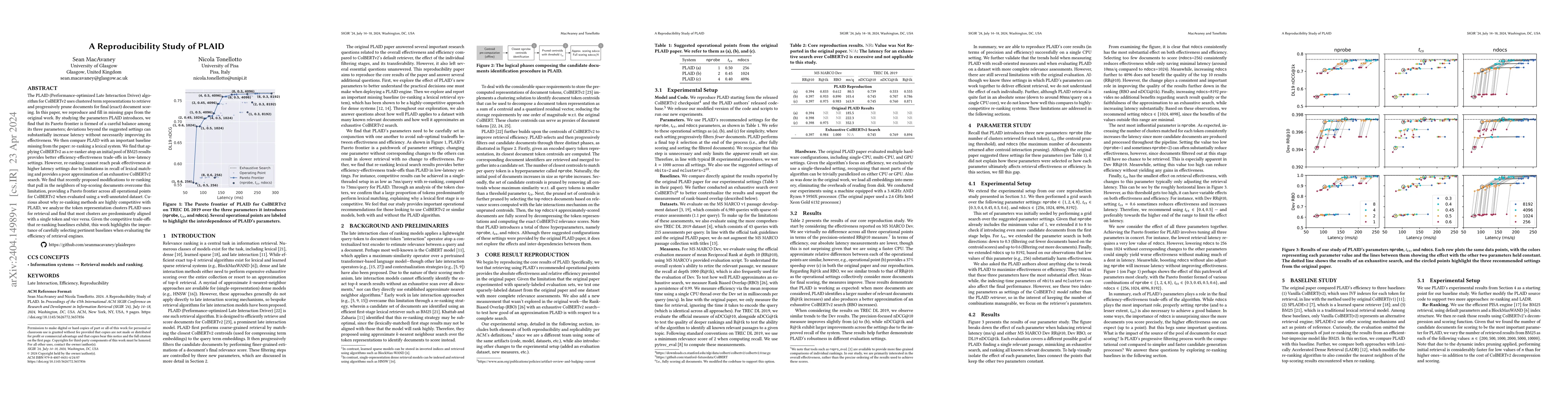 Thumbnail for A Reproducibility Study of PLAID