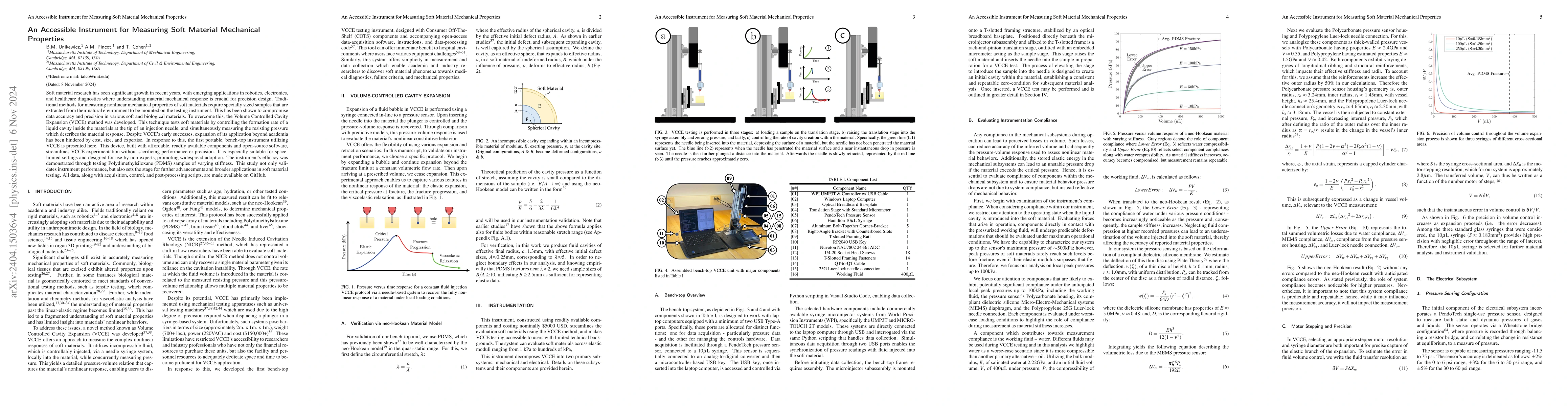 Thumbnail for An Accessible Instrument for Measuring Soft Material Mechanical
  Properties