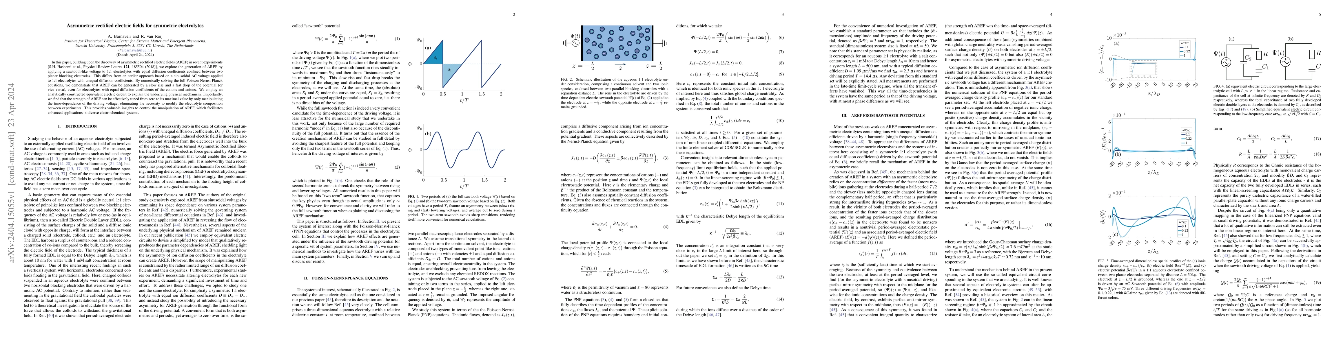 Thumbnail for Asymmetric rectified electric fields for symmetric electrolytes
