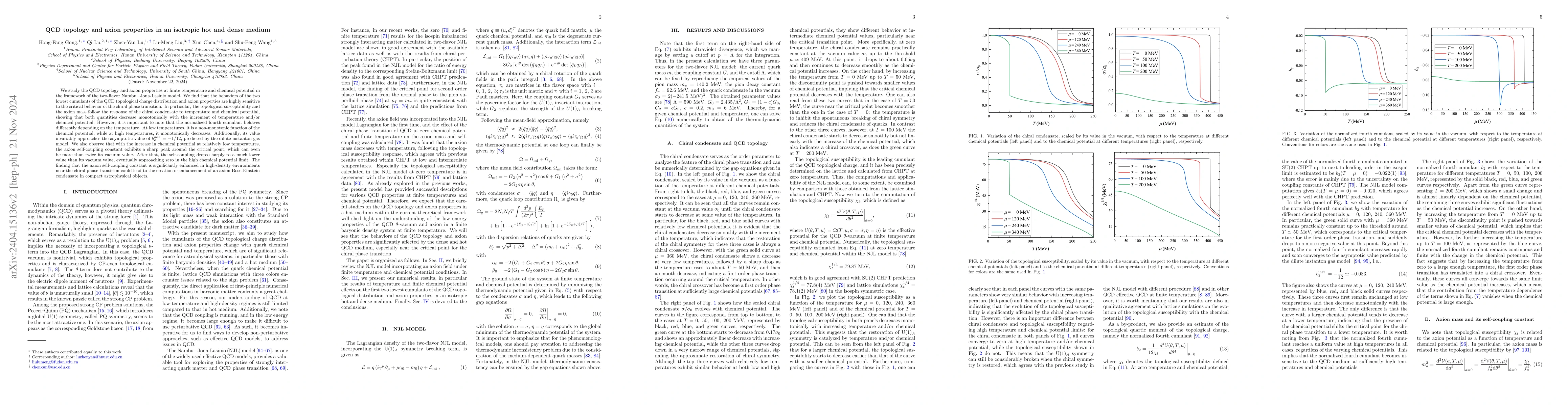 Thumbnail for QCD topology and axion properties in an isotropic hot and dense medium